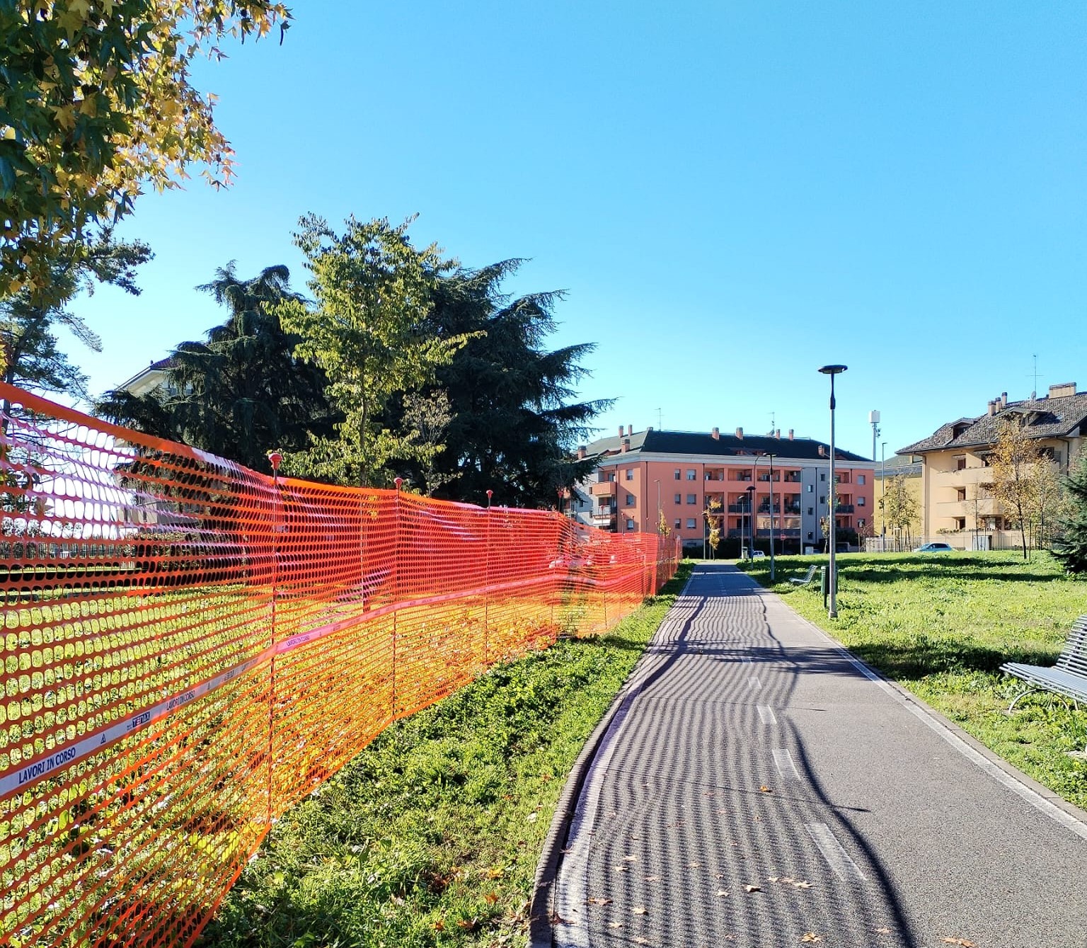 il cantiere appena avviato a Lucernate
