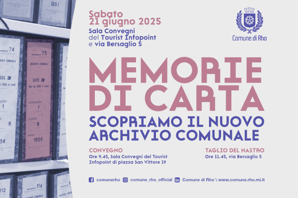 locandina evento inaugurazione Memorie di Carta