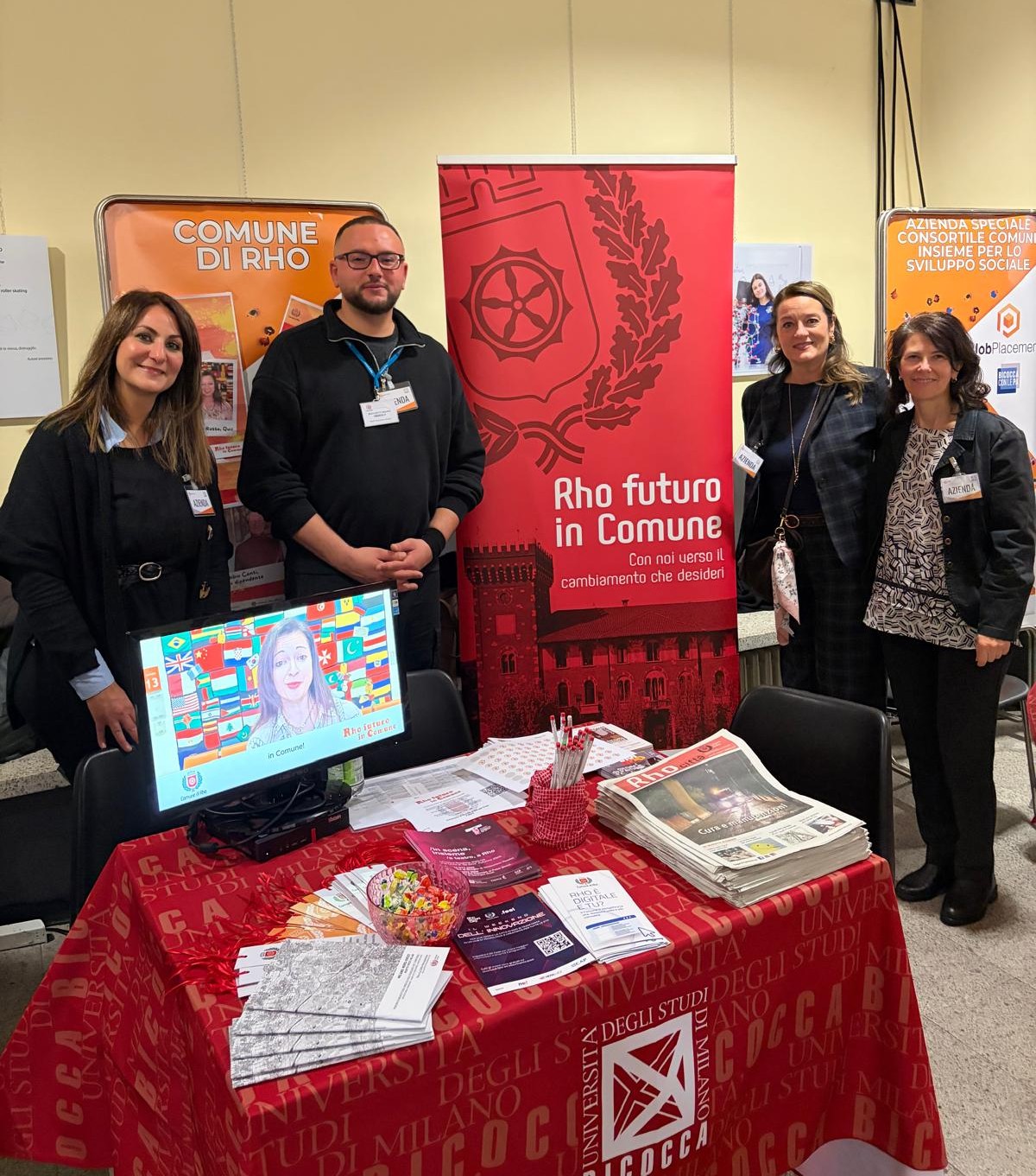 Il team del Comune di Rho al Career Day