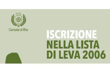 Iscrizione nella Lista di Leva 2006