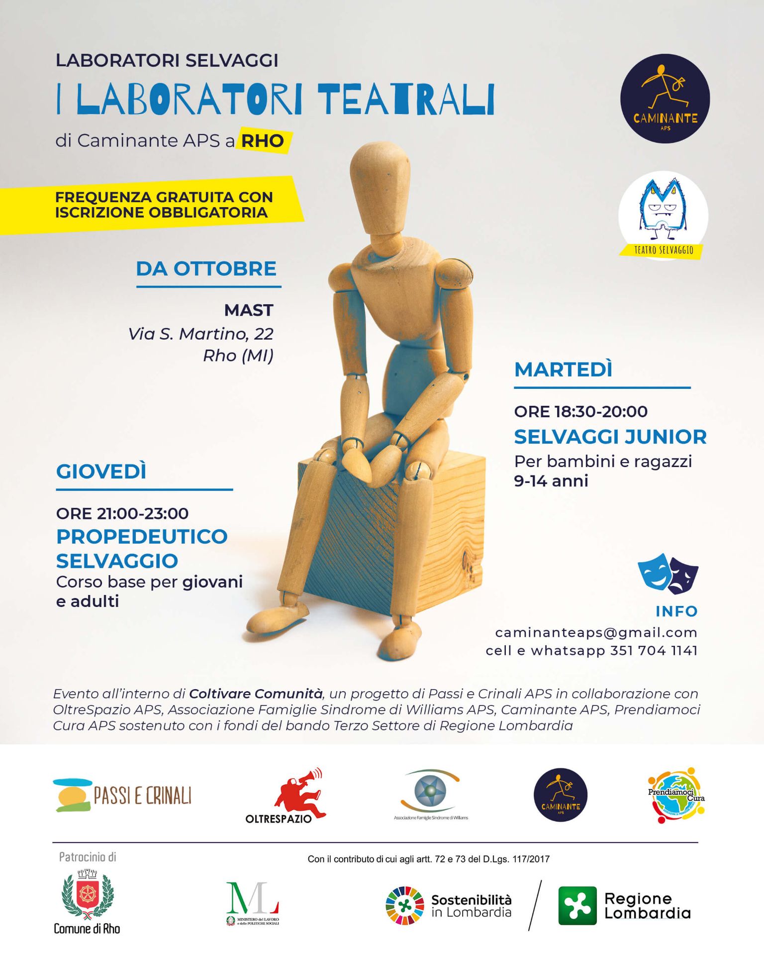 Due laboratori teatrali gratuiti per bambini, ragazzi e adulti al via al  MAST: aperte le prenotazioni! - Comune di Rho