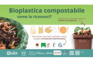 Campagna Aser per le bioplastiche compostabili