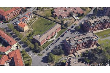 via Sartirana 2 alloggi comunali - foto dall'alto