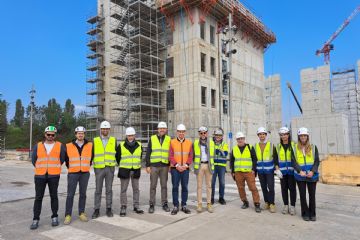 L'Amministrazione comunale in visita ai cantieri del Milano Innovation District  la mattina del 22 ottobre 2024
