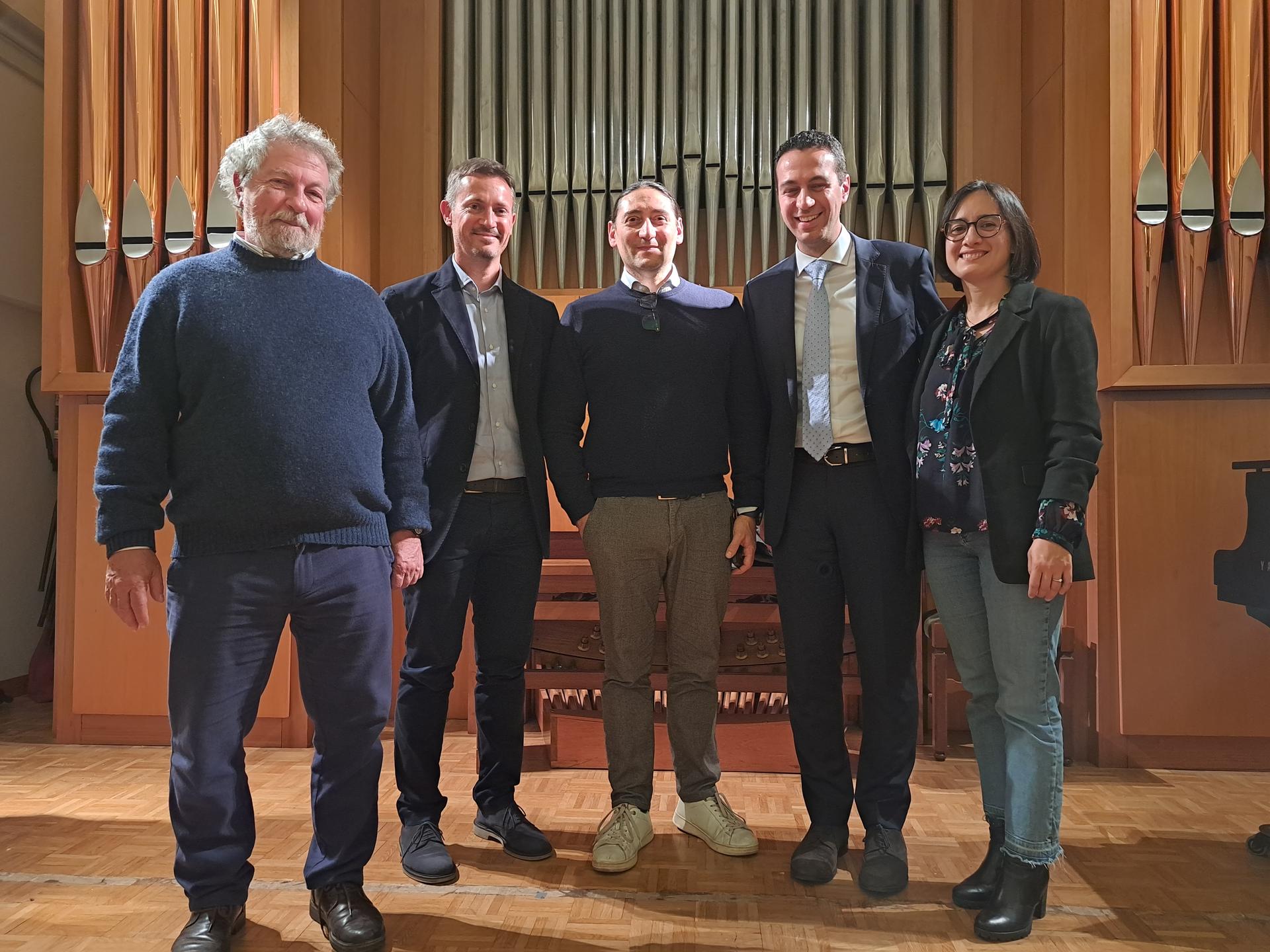 Edoardo Marini, Tommaso Quirino, Stefano Cervo, Andrea Orlandi e Valentina Giro