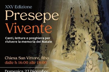 Nella foto la locandina del Presepe Vivente a cura di CL e Parrocchie della città