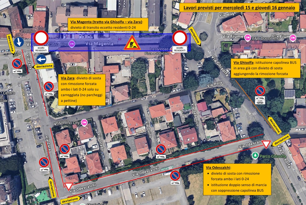 cartina di segnalazione cantiere modifiche alla viabilità