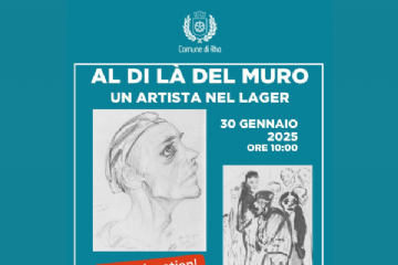 Locandina evento teatrale: Al di là del Muro un artista nel lager - 30 gennaio 2025 ore 10 - Teatro Civico di Rho piazza Jannacci 1