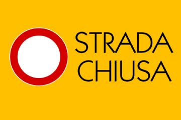 cartello strada chiusa