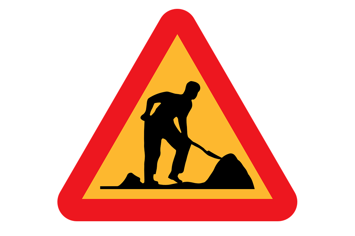 Cartello lavori in corso
