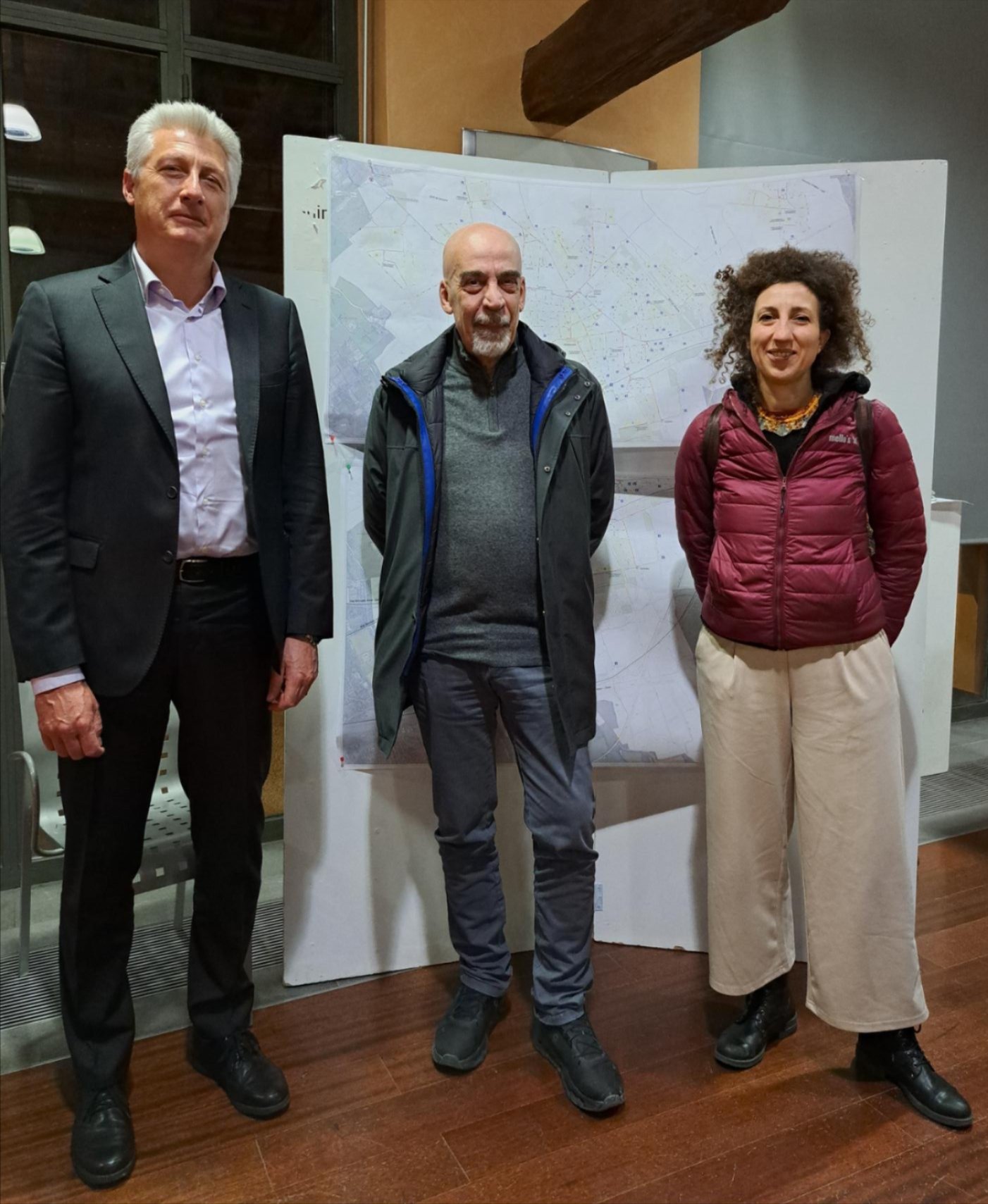 Da sinistra Mauro Barzizza, Luigi Fregoni e Paola Piacentini
