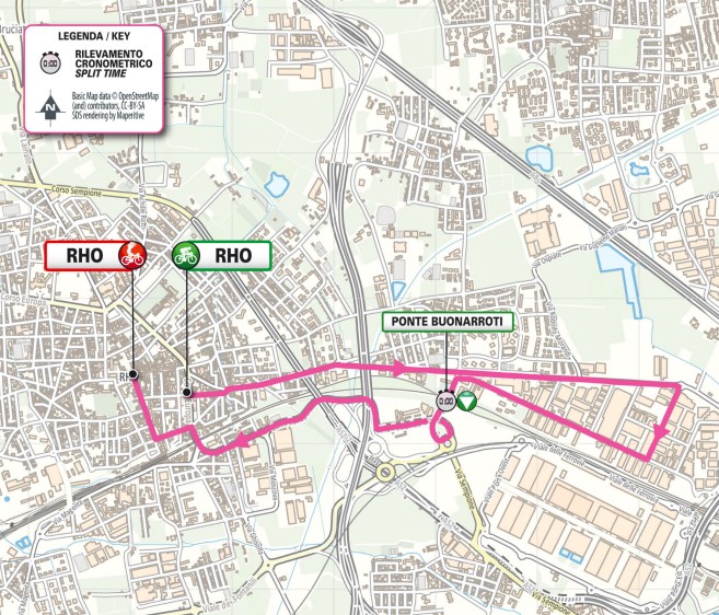 Mappa tappa crono 15 giugno 2025