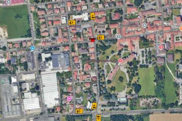 La cartina mostra le deviazioni stradali in corso
