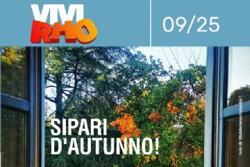 fronte cartolina VIVIRHO 09/25 Sipari d'autunno!