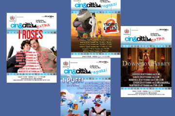 locandine dei 4 film in programmazione