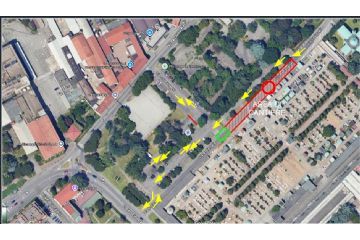 La mappa del cantiere al via domani, 2 ottobre 2025