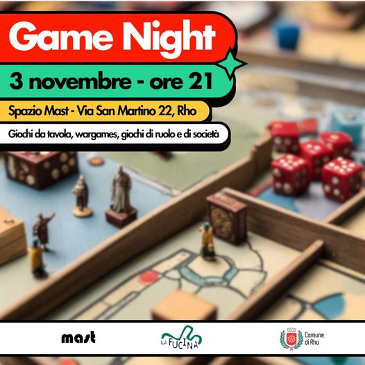 Game Night, una serata dedicata ai giochi da tavolo - Comune di Rho