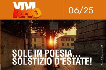 fronte cartolina VIVIRHO 06/25 Sole in poesia... solstizio d'estate