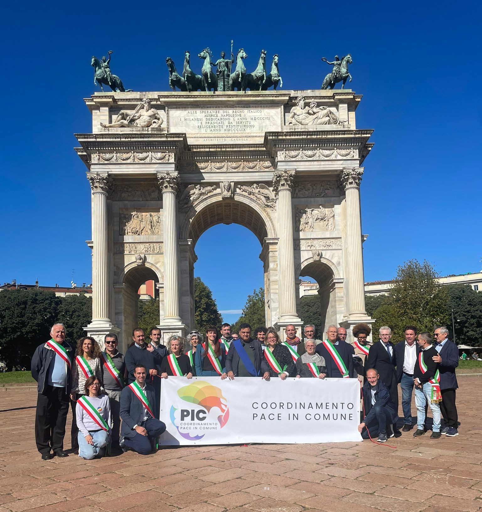 Raduno all’Arco della Pace di Milano