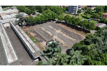 Foto con il drone cantiere
