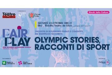 locandina eventi titolo Olympic stories, racconti di sport