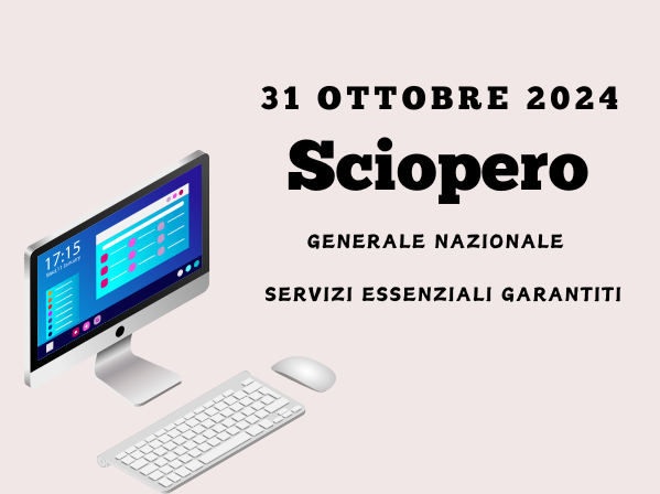 Avviso di sciopero generale del pubblico impiego per l’intera giornata di giovedì 31 ottobre 2024. Esclusi dallo sciopero i servizi di Polizia locale. Il Comune di Rho garantisce i seguenti servizi essenziali: STATO CIVILE - raccoglimento delle registrazioni di nascita e di morte.