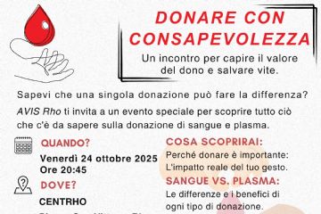 locandina con loghi e testo scritto