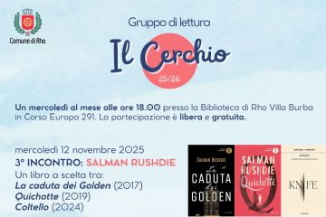 Locandina  dell'evento con titolo Il cerchio e indicati i due appuntamenti