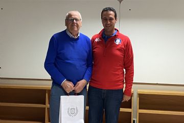 Fiorenzo Perathoner con il Sindaco Andrea Orlandi