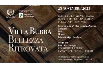 Villa Burba, bellezza ritrovata: grande festa al termine dei restauri di sale e giardini